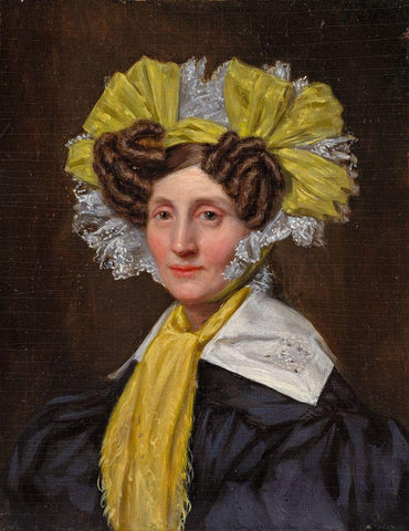 Mrs. Pearson White Modern Wood Framed Art Print with Double Matting by Wonder, Pieter Christoffel
