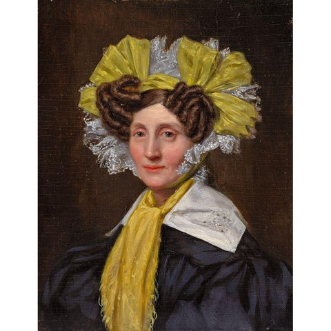 Mrs. Pearson Black Modern Wood Framed Art Print by Wonder, Pieter Christoffel