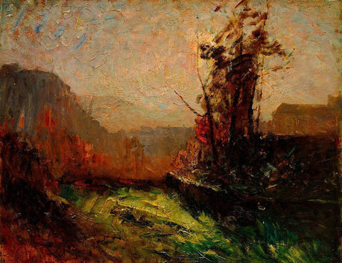 Cremieu, Seen from Chaillonnette Black Ornate Wood Framed Art Print with Double Matting by Ravier, Francois-Auguste