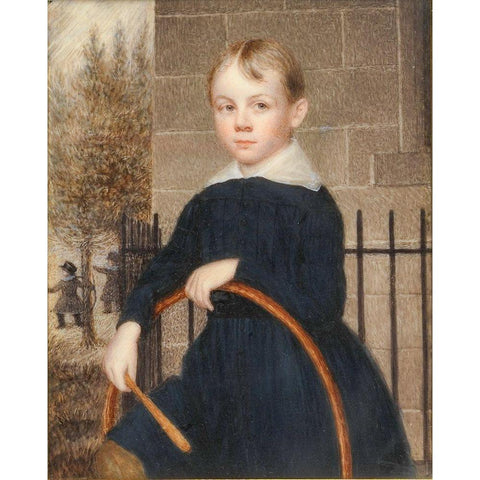 Paul Joseph Revere 1840 Black Modern Wood Framed Art Print by Bogardus, Margaret