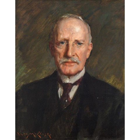 Edward Guthrie Kennedy 1895 Gold Ornate Wood Framed Art Print with Double Matting by Chase, William Merritt