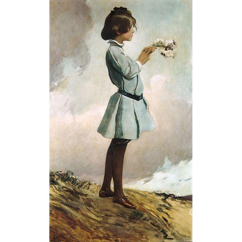 Geraldine Russell Black Modern Wood Framed Art Print by Alexander, John White