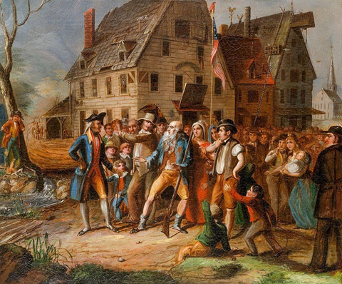 Rip Van Winkle 1833 White Modern Wood Framed Art Print with Double Matting by Browere, Albertis del Orient