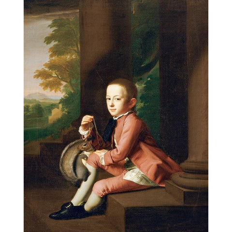 Daniel Crommelin Verplanck Black Modern Wood Framed Art Print with Double Matting by Copley,Â John Singleton