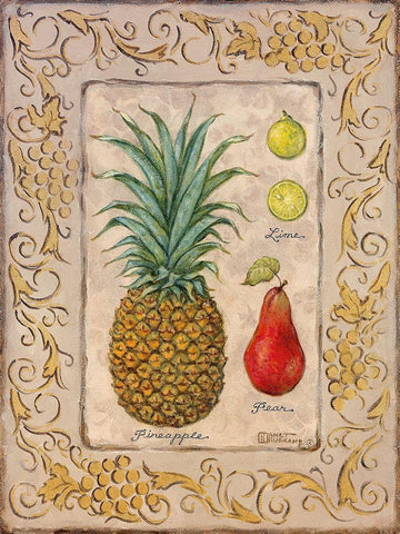 Tropical Fruit II Black Ornate Wood Framed Art Print with Double Matting by Kruskamp, Janet