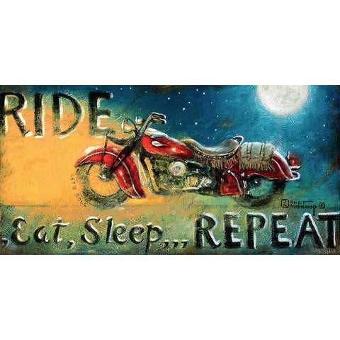 Ride Gold Ornate Wood Framed Art Print with Double Matting by Kruskamp, Janet