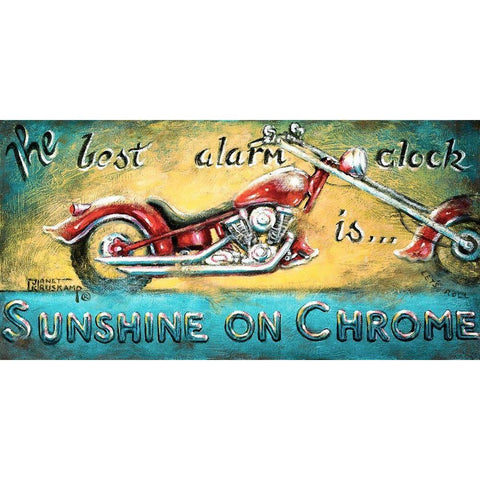 Sunshine on Chrome White Modern Wood Framed Art Print by Kruskamp, Janet