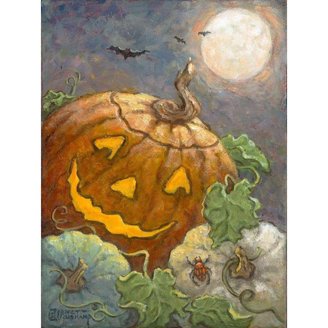 Halloween II Gold Ornate Wood Framed Art Print with Double Matting by Kruskamp, Janet