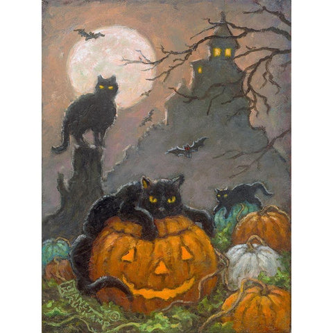 Halloween III Gold Ornate Wood Framed Art Print with Double Matting by Kruskamp, Janet