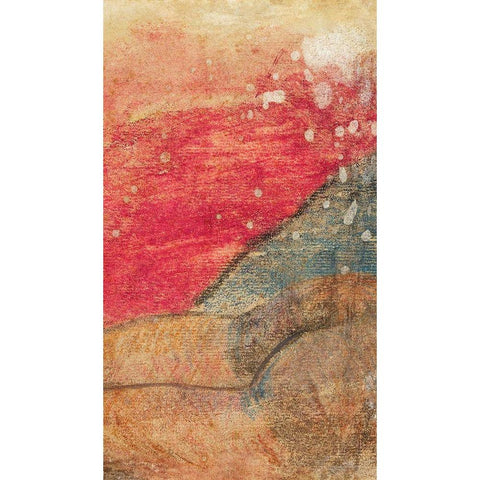 Reclining Tahitian (fragment) Gold Ornate Wood Framed Art Print with Double Matting by Gauguin, Paul