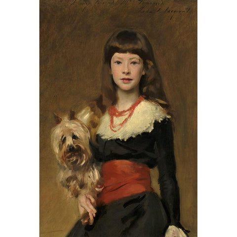 Miss Beatrice Townsend White Modern Wood Framed Art Print by Sargent, John Singer