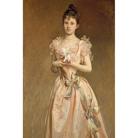 Miss Grace Woodhouse Black Modern Wood Framed Art Print with Double Matting by Sargent, John Singer