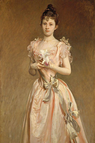 Miss Grace Woodhouse White Modern Wood Framed Art Print with Double Matting by Sargent, John Singer