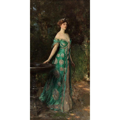 Portrait of Millicent, Duchess of Sutherland, 1904 White Modern Wood Framed Art Print by Sargent, John Singer