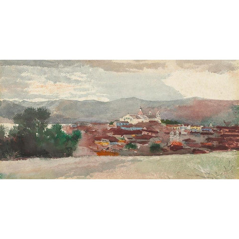 View of Santiago de Cuba White Modern Wood Framed Art Print by Homer, Winslow