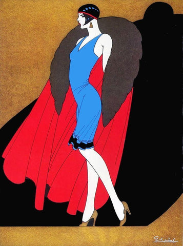 Mexican Magazine Cover 1920 Fashion White Modern Wood Framed Art Print with Double Matting by Garcia Cabral, Ernesto