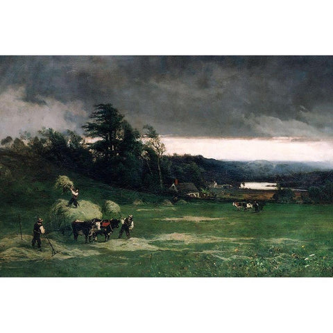 Approaching Storm Black Modern Wood Framed Art Print by Keith, William