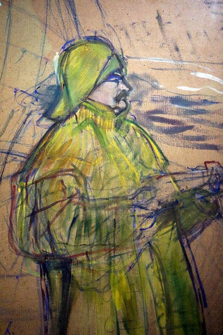 Maurice Joyant White Modern Wood Framed Art Print with Double Matting by Toulouse-Lautrec, Henri de