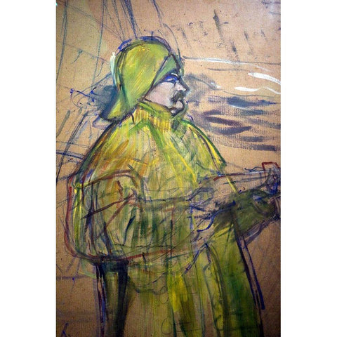 Maurice Joyant White Modern Wood Framed Art Print by Toulouse-Lautrec, Henri de