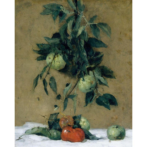 Fruit White Modern Wood Framed Art Print by Weir, J Alden