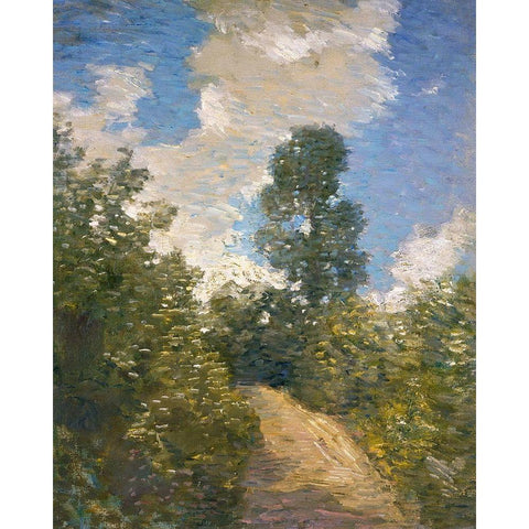 Back Road White Modern Wood Framed Art Print by Weir, J Alden