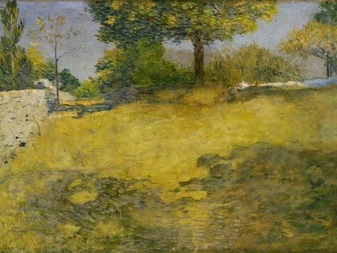 The High Pasture Black Ornate Wood Framed Art Print with Double Matting by Weir, J Alden