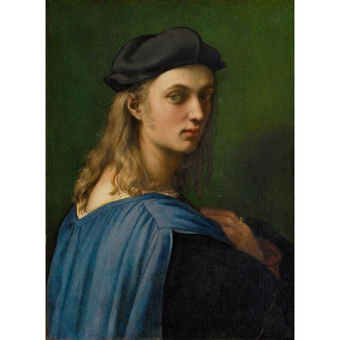 Portrait of Bindo Altoviti White Modern Wood Framed Art Print by Raphael