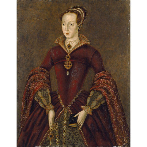 Streatham portrait Black Modern Wood Framed Art Print by Unknown