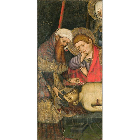 Mourning over the Dead Body of Christ Gold Ornate Wood Framed Art Print with Double Matting by Mates, Joan