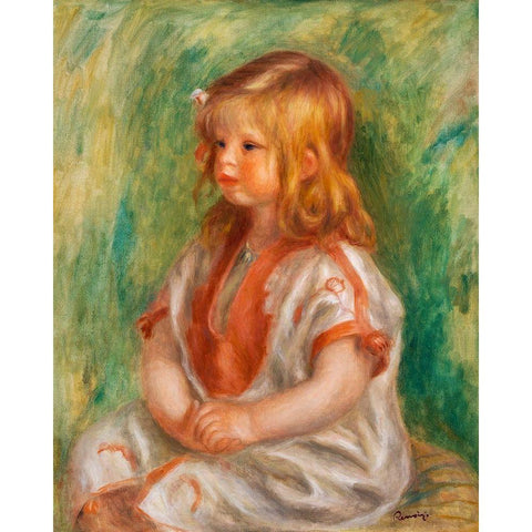 Claude Renoir 1904 Black Modern Wood Framed Art Print by Renoir, Pierre-Auguste