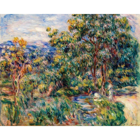 Le Beal 1912 Black Modern Wood Framed Art Print by Renoir, Pierre-Auguste