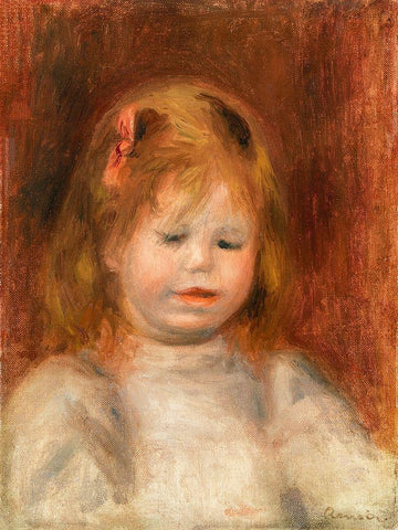 Portrait of Jean Renoir 1897 Black Ornate Wood Framed Art Print with Double Matting by Renoir, Pierre-Auguste