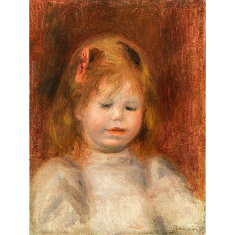 Portrait of Jean Renoir 1897 Black Modern Wood Framed Art Print by Renoir, Pierre-Auguste