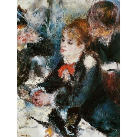At the Milliners Gold Ornate Wood Framed Art Print with Double Matting by Renoir, Pierre-Auguste