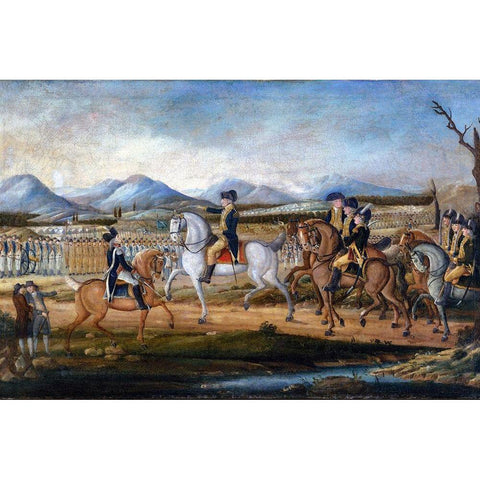 The Whiskey Rebellion White Modern Wood Framed Art Print by Kemmelmeyer, Frederick