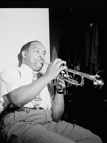 Benny Carter-Apollo Theatre-New York 1946 Black Ornate Wood Framed Art Print with Double Matting by Gottlieb, William