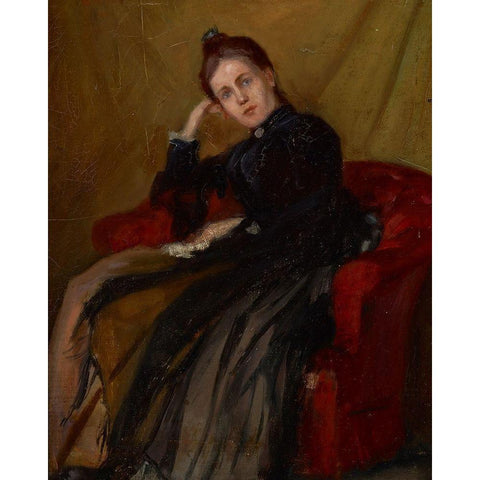 Marie Stark (Mrs. Otto Stark) Black Modern Wood Framed Art Print by Stark, Otto