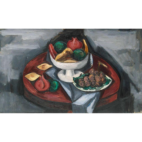 Still Life No 2 Black Modern Wood Framed Art Print with Double Matting by Hartley, Marsden