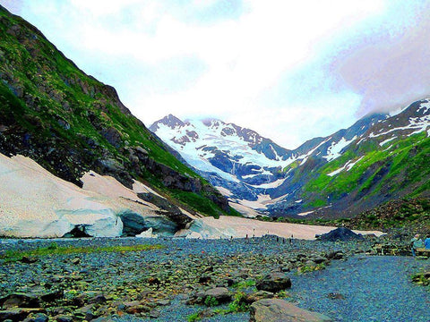 At Peace White Modern Wood Framed Art Print with Double Matting by Ghanooni, Sarah