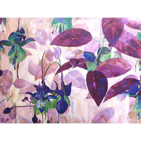 Awakening of Spring Black Modern Wood Framed Art Print with Double Matting by Ghanooni, Sarah