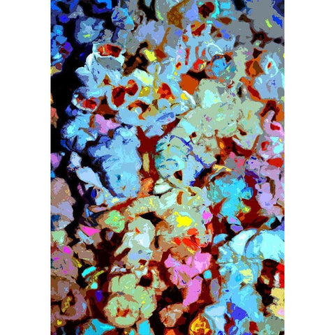 Poppin Black Modern Wood Framed Art Print with Double Matting by Ghanooni, Sarah