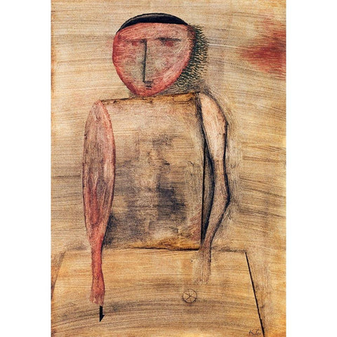 Doctor White Modern Wood Framed Art Print by Klee, Paul