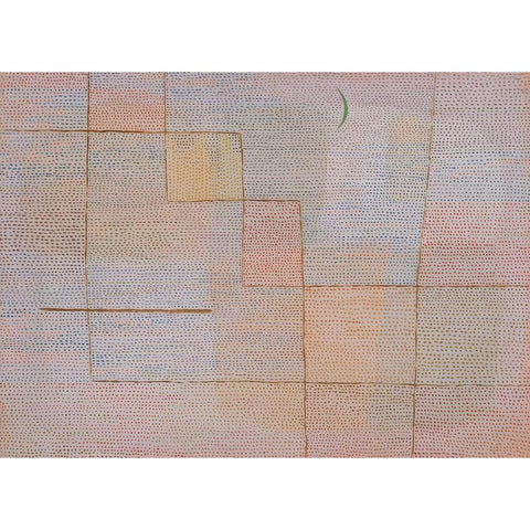 Clarification White Modern Wood Framed Art Print by Klee, Paul