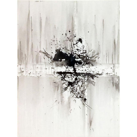 Frozen Reflections White Modern Wood Framed Art Print by Clement, Diane