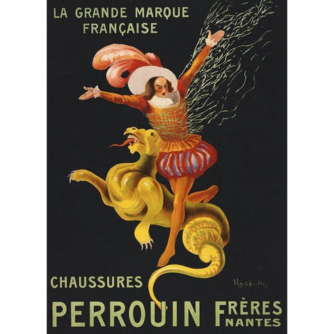 Chaussures Perrouin freres-Nantes White Modern Wood Framed Art Print by Cappiello, Leonetto