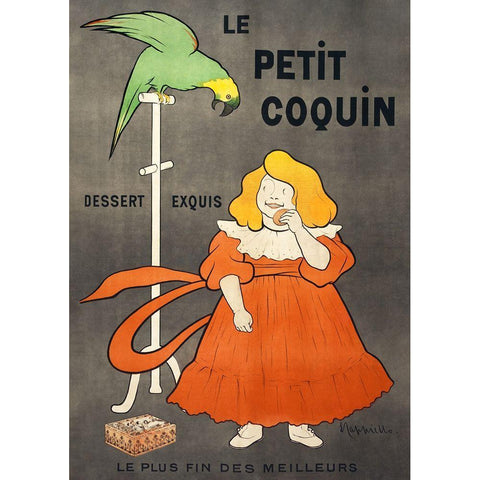 Le petit coquin-dessert exquis Gold Ornate Wood Framed Art Print with Double Matting by Cappiello, Leonetto