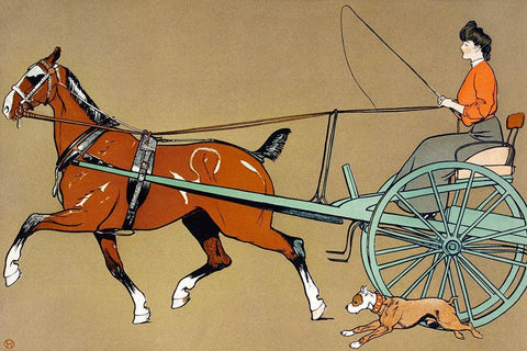 Country House calendar 1905 White Modern Wood Framed Art Print with Double Matting by Penfield, Edward