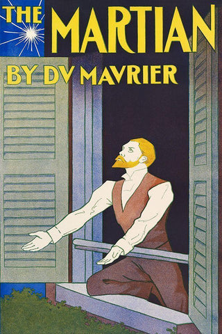 The Martian White Modern Wood Framed Art Print with Double Matting by Penfield, Edward