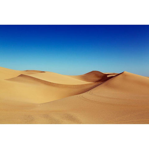 The Imperial Sand Dunes of Southern California White Modern Wood Framed Art Print by Highsmith, Carol