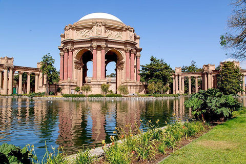 The Palace of Fine Arts in the Marina District of San Francisco-California Black Ornate Wood Framed Art Print with Double Matting by Highsmith, Carol